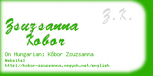 zsuzsanna kobor business card