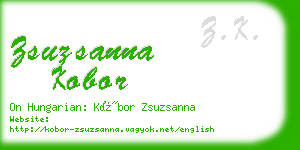 zsuzsanna kobor business card